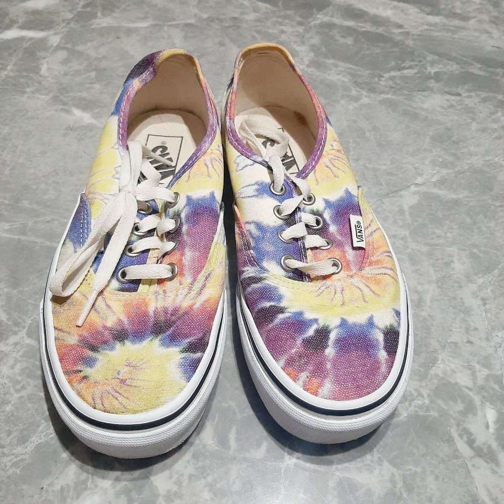 Vans Slip On Tye Dye Shoes Mens 6 Women's 7.5 Off the Wall 500714 Colorful Comfy